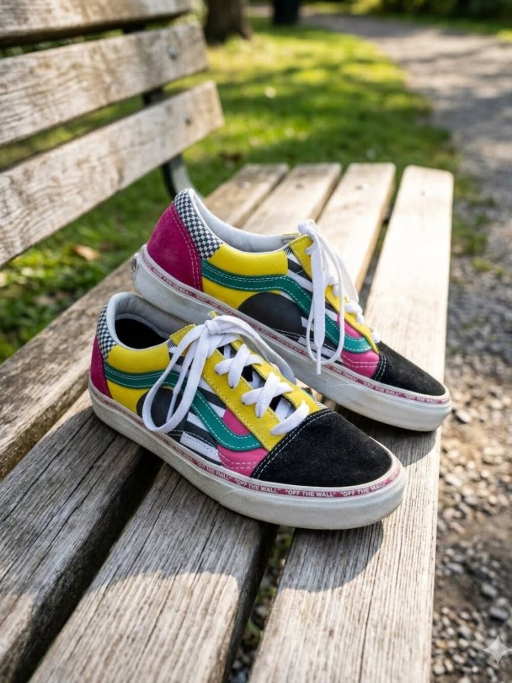 Vans Old Skool Juxtapoze / Disarray Pack’ Multi-Color Skate Shoes Women’s 6.5
